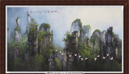 王志進(jìn)砂石畫 張家界