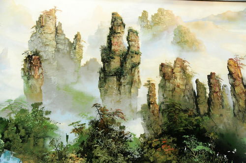 世界面積最大砂石畫“十一”亮相張家界武陵源景區